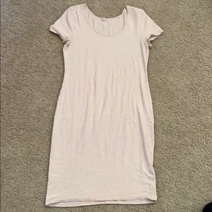 Pink blush T shirt dress